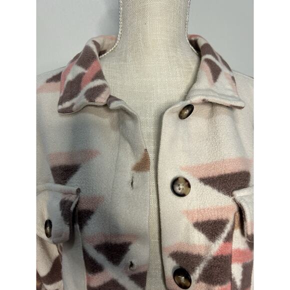 Anthropologie Sanctuary Pocket Shacket Southwest Shirt Jacket Sz S Oversized - Picture 4 of 8